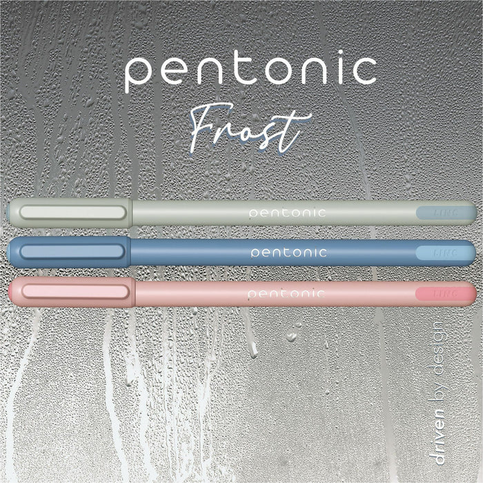 Pen-Tab Frosted Barrel Ballpoint Pens