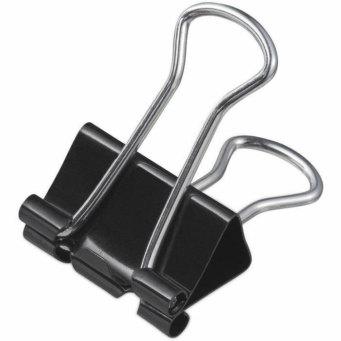 Universal Binder Clip Zip-Seal Bag Value Pack, Medium, Black/Silver, 36/Pack