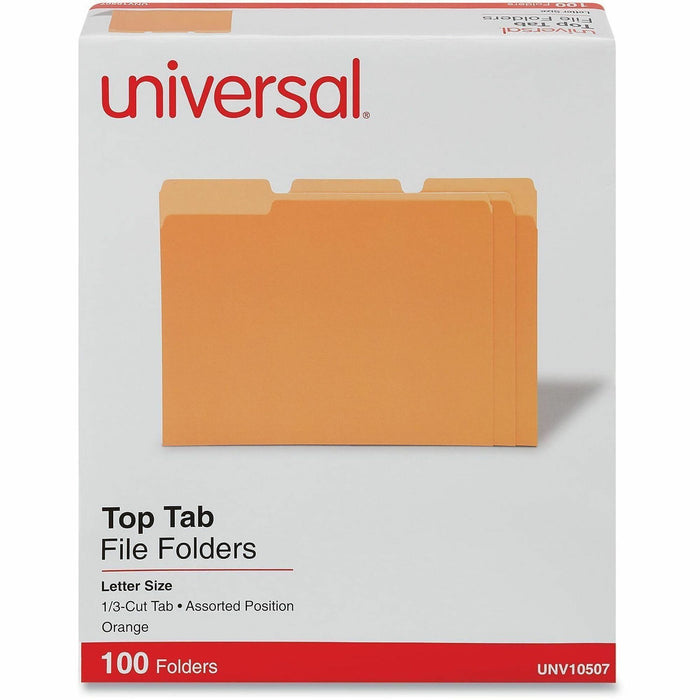 Universal 1/3 Tab Cut Letter Top Tab File Folder