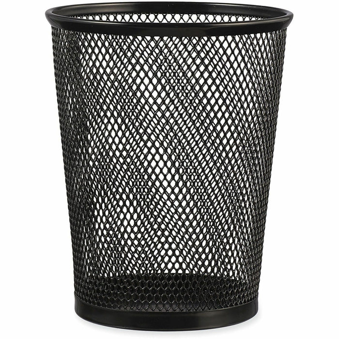 Universal Jumbo Steel Mesh Pencil Cup, 4.38" Diameter x 5.38"h, Black
