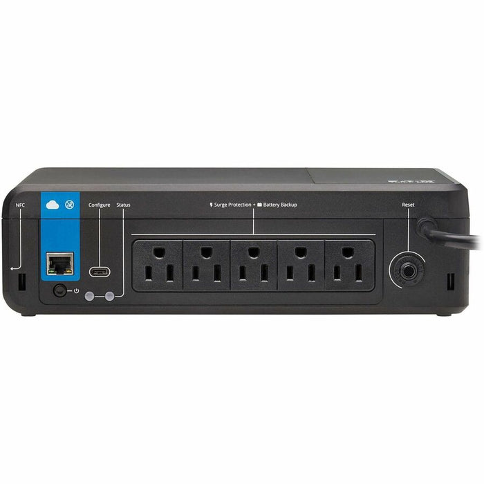 Eaton Tripp Lite Series 850VA 450W 120V Standby Cloud-Connected UPS with Remote Monitoring - 5 NEMA 5-15R Outlets (Surge + Battery Backup), 5-15P Plug, Desktop