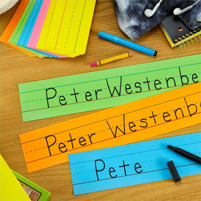Astrobrights Ruled Handwriting Strips