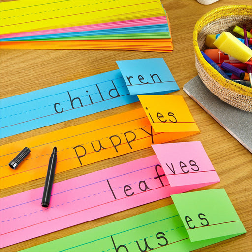 Astrobrights Ruled Handwriting Strips