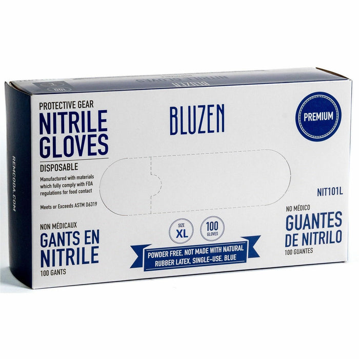 BLUZEN Extra-Strength Nitrile Gloves