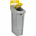 Rubbermaid Commercial Slim Jim Recycling Station 1-Stream Bottles/Cans, 23 Gal
