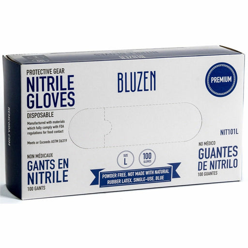 BLUZEN Extra-Strength Nitrile Gloves