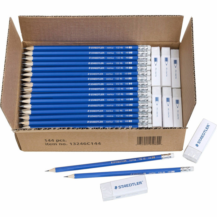 Staedtler Norica Pencils & Erasers Class Pack, 144ct