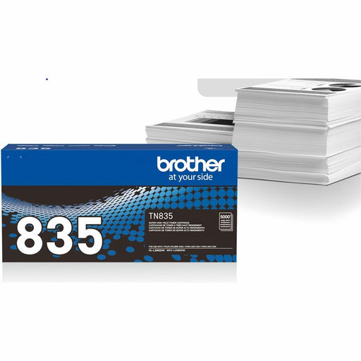 Brother TN835 Original Super High Yield Laser Toner Cartridge - Black - 1 Each