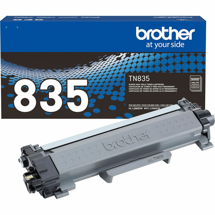 Brother TN835 Original Super High Yield Laser Toner Cartridge - Black - 1 Each