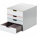DURABLE Varicolor 4-Drawer Desktop Storage Box