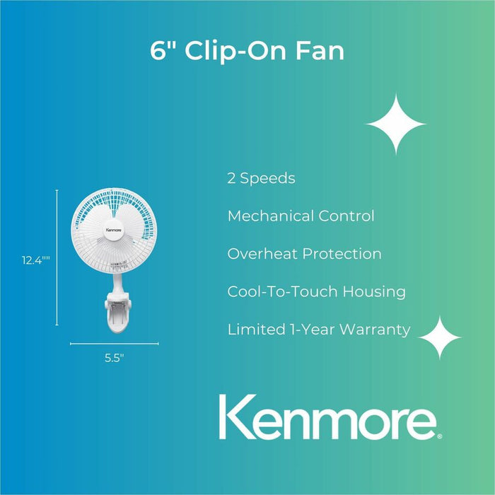 ESM 6" Clip-On Fan