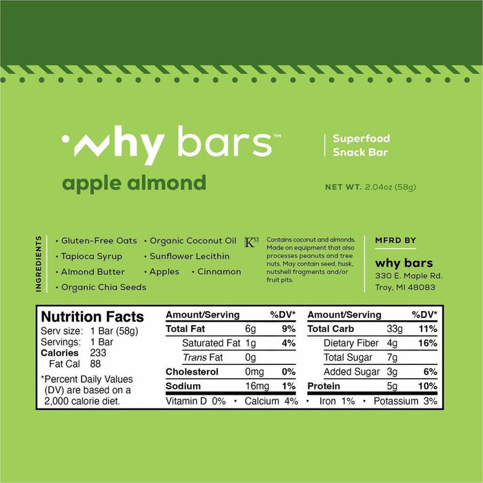 Why Bars Superfood Protein Snack Bars