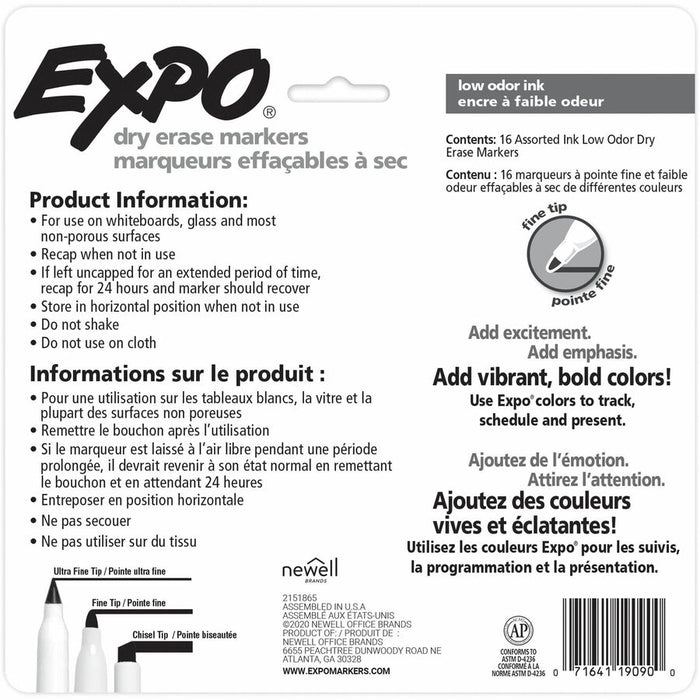 Expo Low-Odor Dry Erase Markers