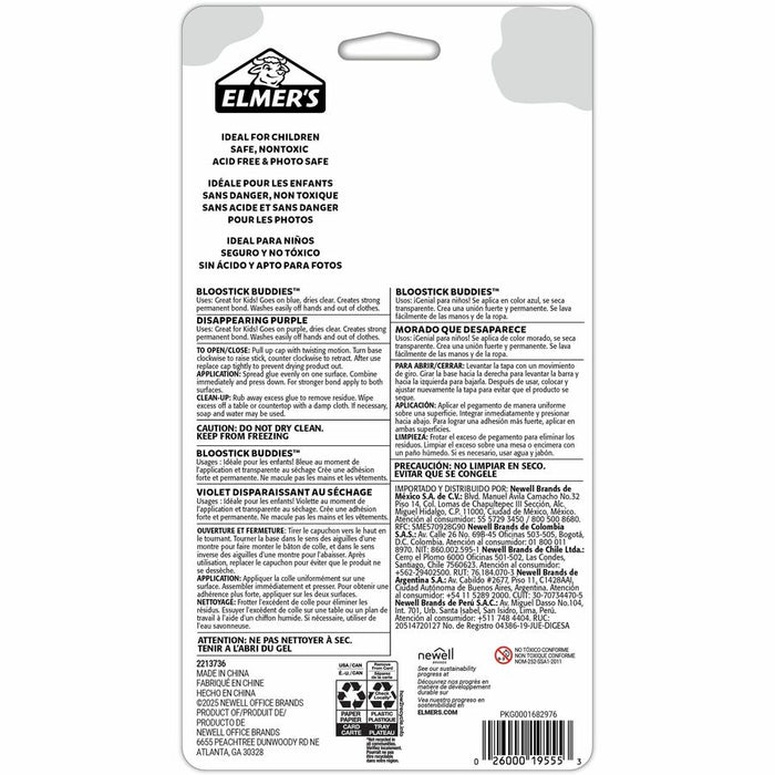 Elmer's Disappearing Color School Glue Sticks