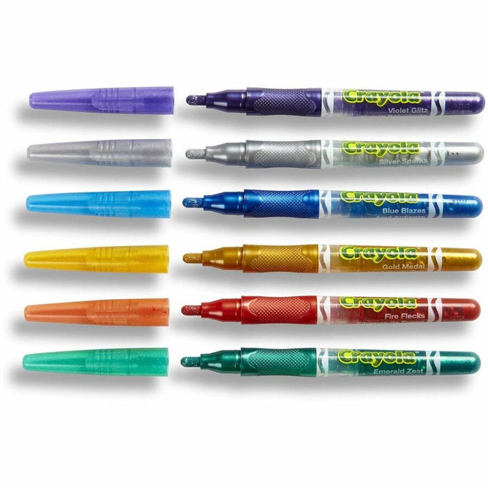 Crayola 6 Color Glitter Markers