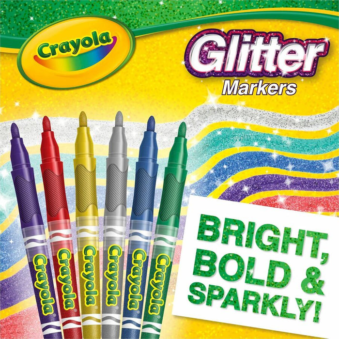 Crayola 6 Color Glitter Markers