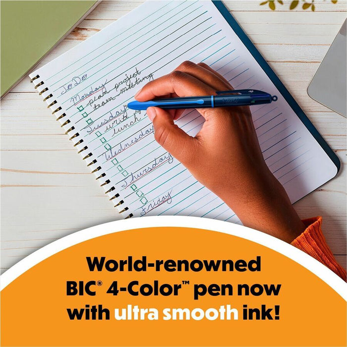 BIC 4-Colours-in-One Multifunction Ball Pen