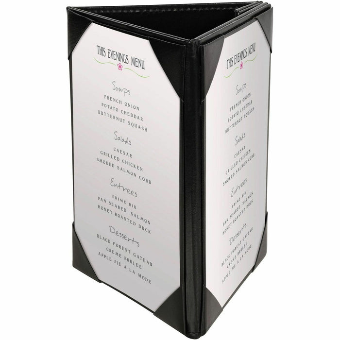 Deflecto Three-Panel Table Tent