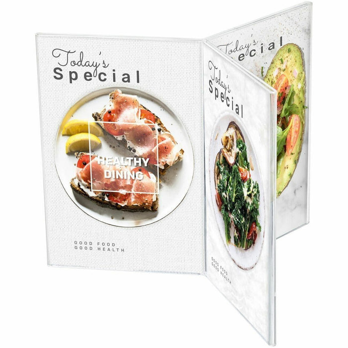 Deflecto 6-Sided Sign/Menu Holder