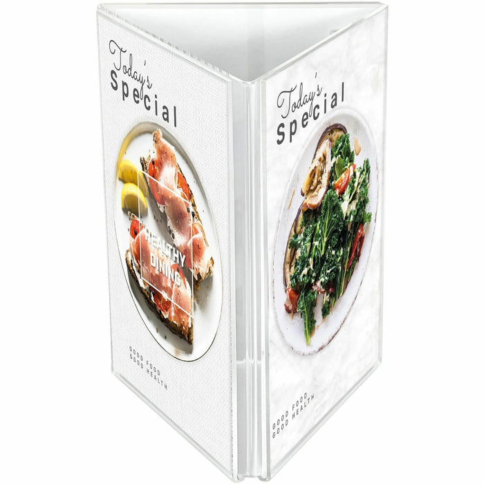 Deflecto 3-Sided Sign/Menu Holder