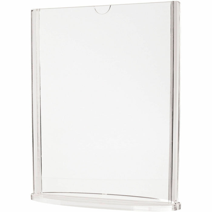 Deflecto Double-Sided Sign Holder w/Base