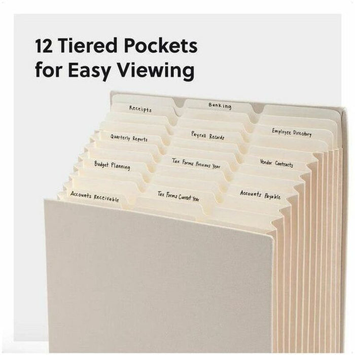 Smead Stadium 1/3 Tab Cut Letter Expanding File