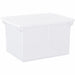 Storex Plastic File Tote Storage Box