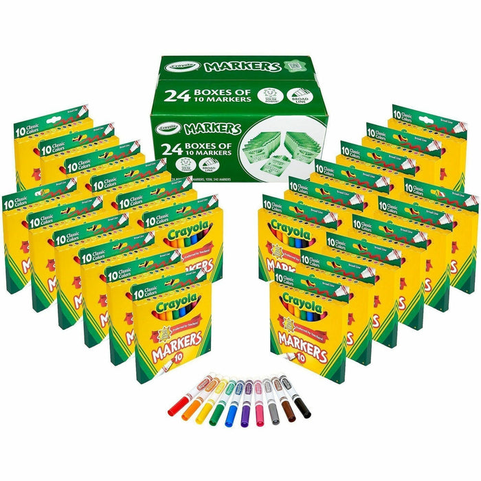 Crayola Bulk Broadline Marker Set