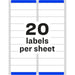 Avery® Easy Peel White Inkjet Mailing Labels