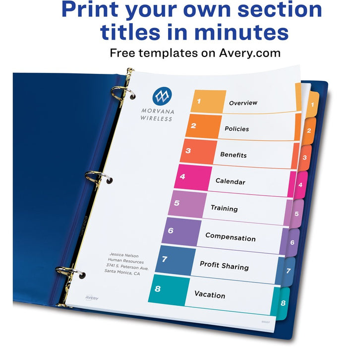 Avery® Ready Index Custom TOC Binder Dividers