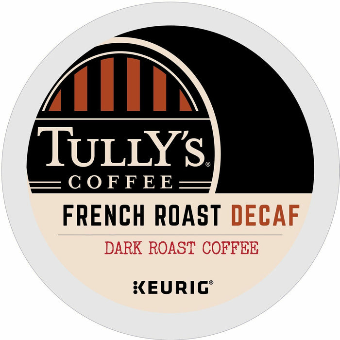 Tully's K-Cup French Roast Decaf Coffee