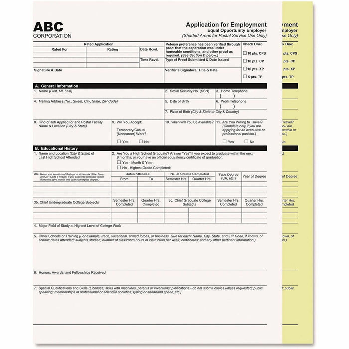 ICONEX Carbonless Paper