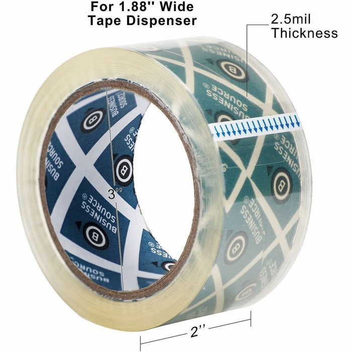 Business Source Crystal Clear Packaging Tape