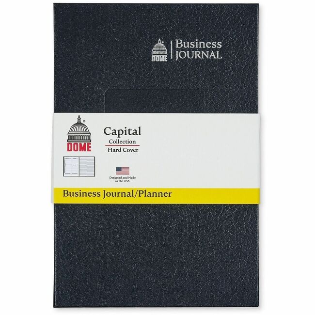 Dome Business Journal - 5 x 8 Inch Hardcover Professional Planner Notebook
