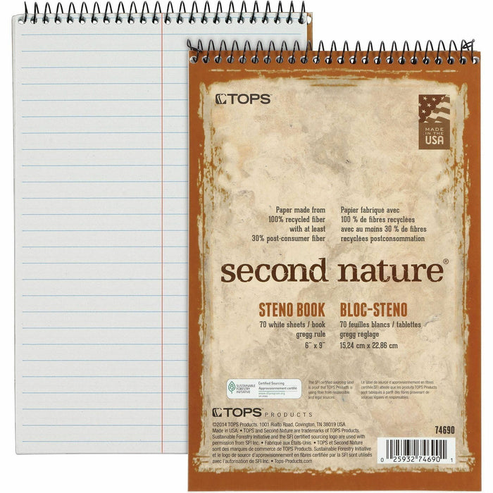 Cardinal Second Nature Spiral Steno Notebook