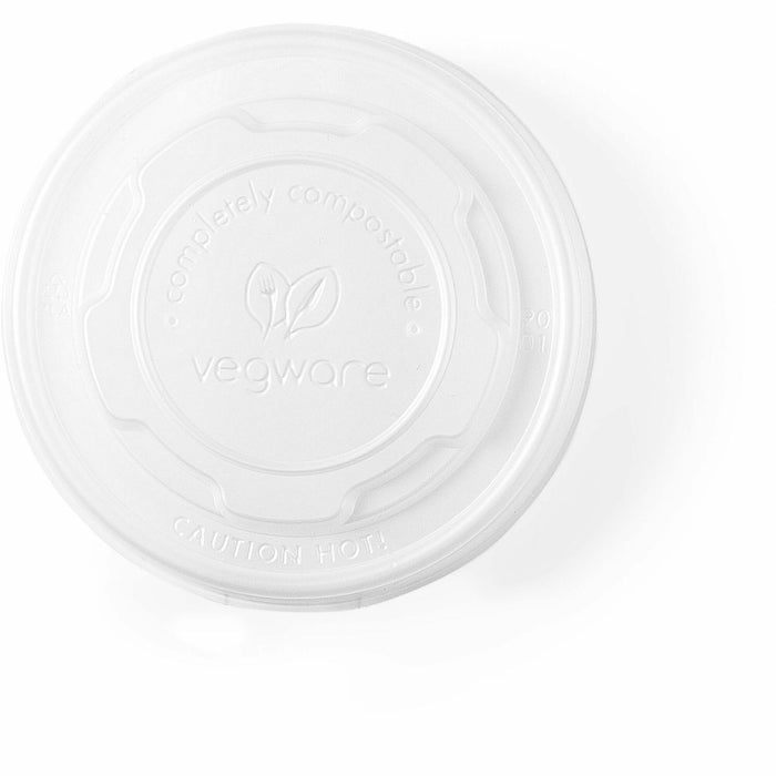 Vegware Flat CPLA Lids for 90-Series Soup Containers