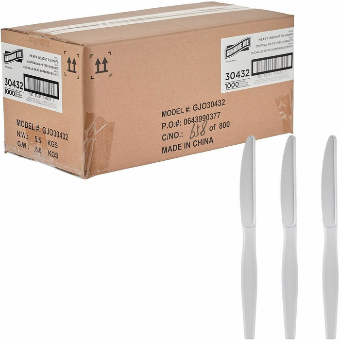 Genuine Joe Disposable Polystyrene Cutlery
