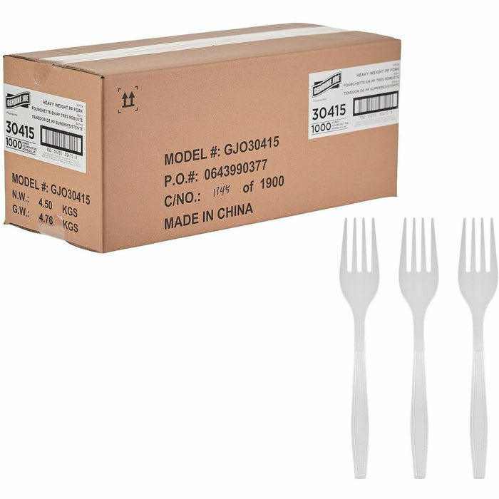 Genuine Joe Heavy-Weight Polypropylene Cutlery