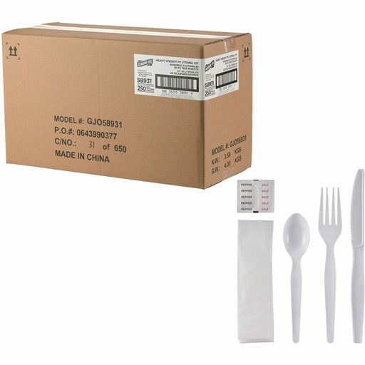 Genuine Joe 6-Piece Heavyweight Utensil Kit