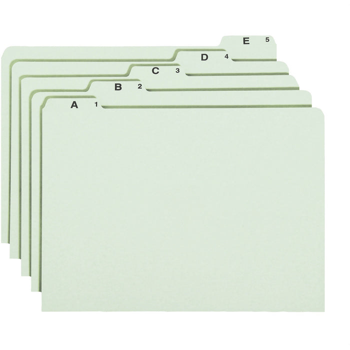 Smead 1/5 Tab Cut Legal Recycled Top Tab File Folder