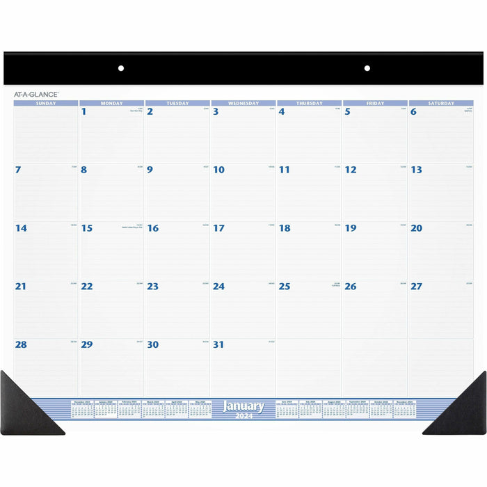 At-A-Glance Monthly Two-color Desk Pad