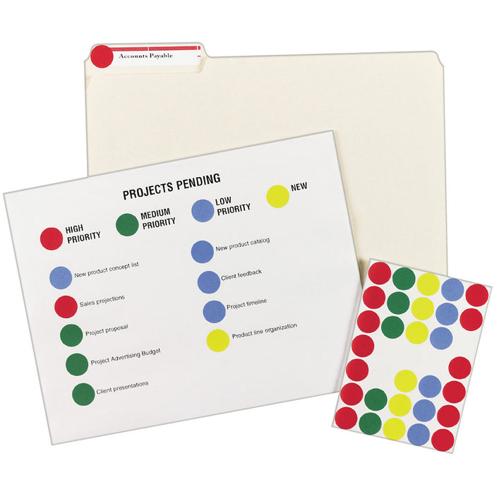 Avery® Removable Print or Write Color Coding Labels