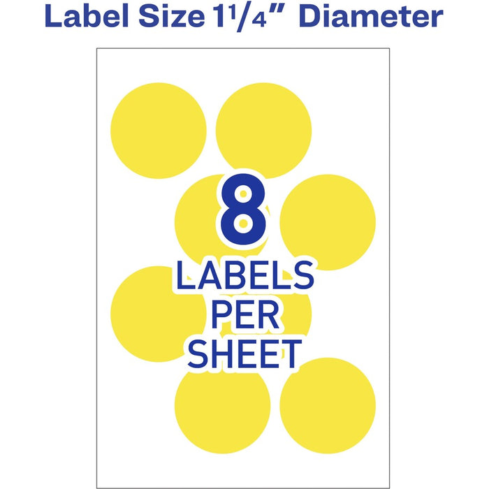 Avery® 1-1/4" Color-Coding Labels