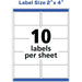 Avery® 2" x 4" Labels, Ultrahold, 500 Labels (95523)