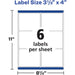 Avery® Waterproof Labels, 3-1/3" x 4" , 300 Total (05524)