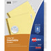 Avery® Big Tab Insertable Dividers - Reinforced Gold Edge