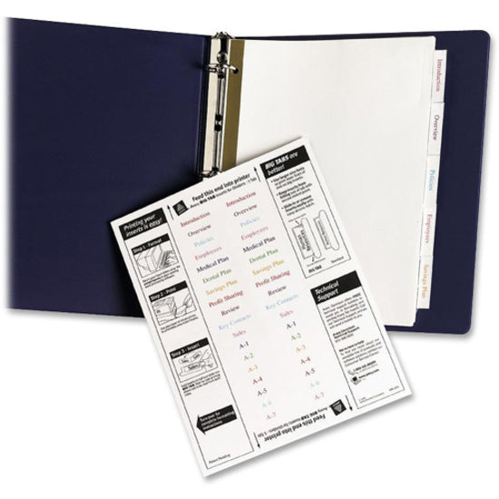 Avery® Big Tab Insertable Dividers - Reinforced Gold Edge