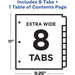 Avery® Ready Index Extra-Wide Binder Dividers - Customizable Table of Contents