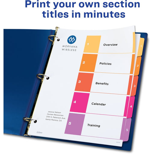 Avery® Ready Index Custom TOC Binder Dividers