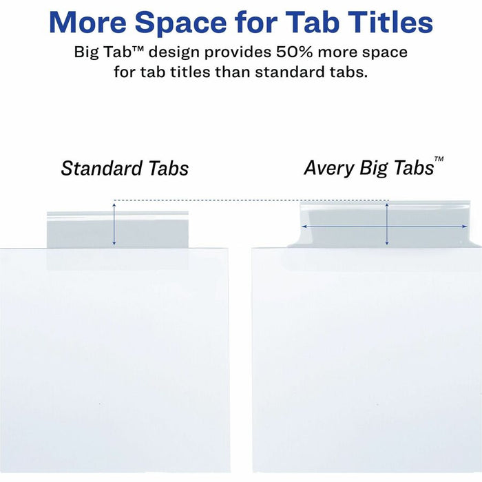 Avery® Big Tab Extra-Wide Insertable Dividers